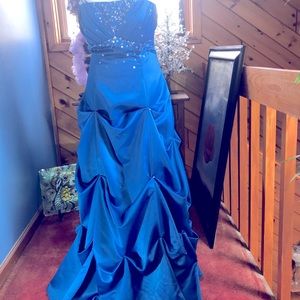 City Triangle blue prom/evening gown Size 12